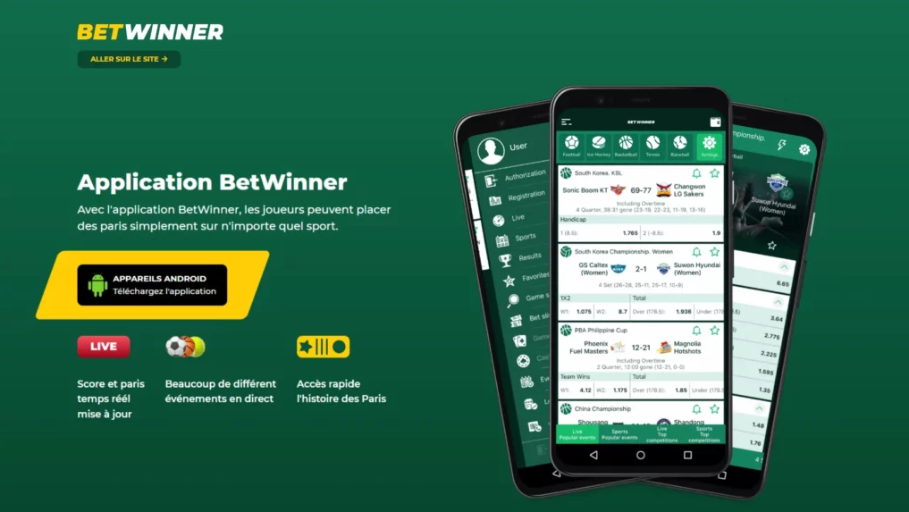 Betwinner App - Découvrez l'application pour vos paris sportifs